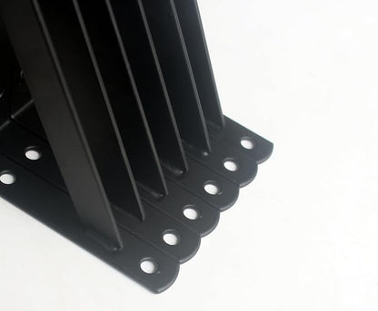 12 Pack L6 x H 3.5" Black Heavy Duty Shelf Brackets - Image 4