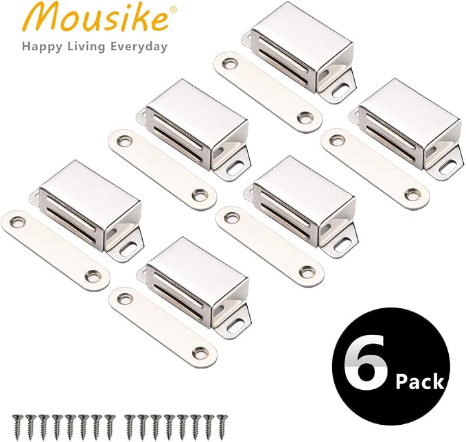 Mousike Cabinet Magnets 30lb Stainless Steel Magnetic Door Catch - Image 9