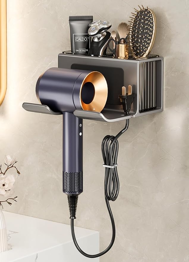 Hair Dryer Holder Wall Mounted, - Image 5