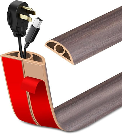 Floor Cord Cover Self Adhesive Cord Hider Floor Extension Cord Covers by LSGCQ