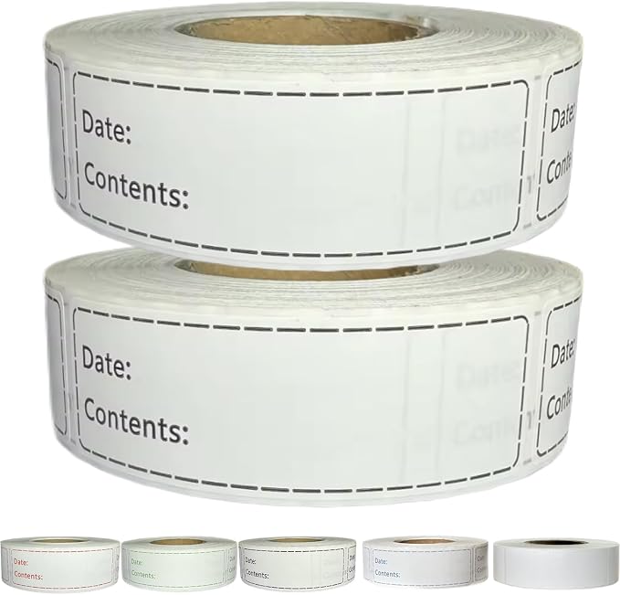 1000pcs Freezer Labels, 1x3 inch by Chardime