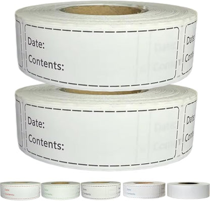 1000pcs Freezer Labels, 1x3 inch by Chardime