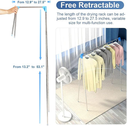 Portable Garment Rack, Folding Clothes Rack, Collapsible Clothing Rack - Image 3