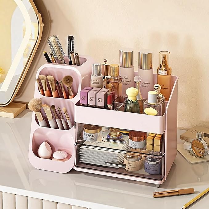 Booklov Makeup Organizer for Vanity, Large Capacity Cosmetic Display Case - Image 2