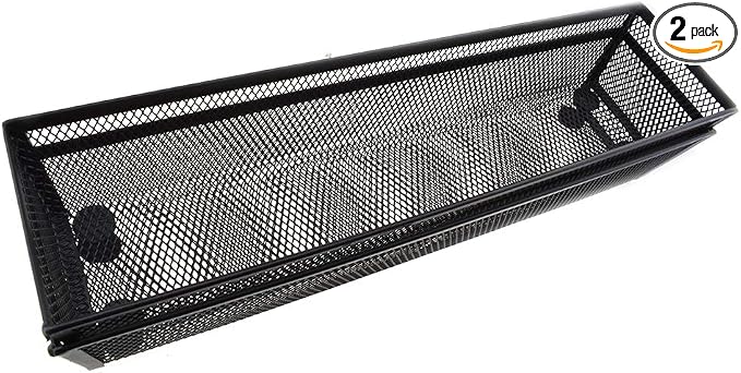 HAHIYO Stackable Mesh Tray Cup 12 x 3 x 2 inches Sturdy Container by HAHIYO