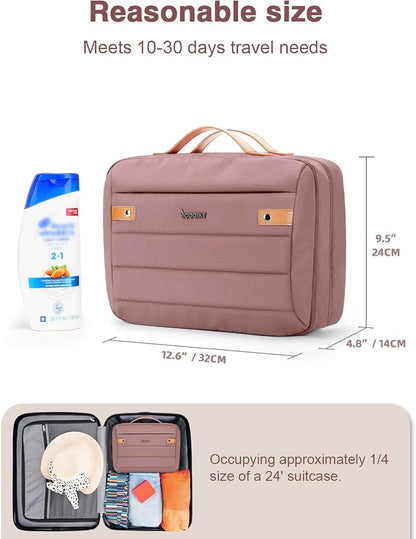 Women's Hanging Toiletry Bag, Waterproof Travel Cosmetic Organizer - Image 7
