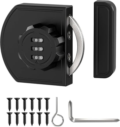 180 Degree Combination Cabinet Lock, Keyless 3 Digit Password Lock, Anti Pry - Image 8