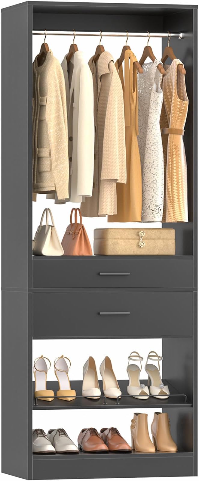 Unikito 25" W x 80" H Closet Organizer Storage by Unikito