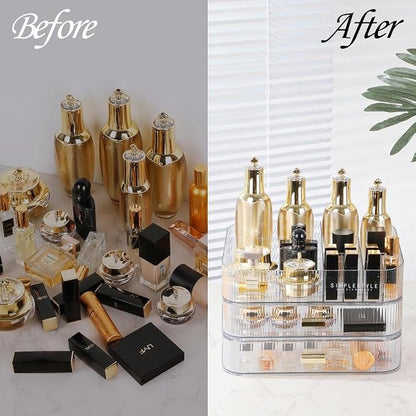 Makeup Organizer with Drawers Stackable Skincare Cosmetic Makeup organization - Image 5