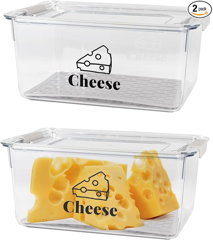 Cheese Holder Food Storage, Airtight Cheese Storage Box by Unknown