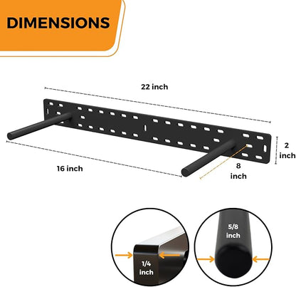 2 x 22 inch Real XL Heavy Duty Floating Shelf Brackets Designed - Image 4