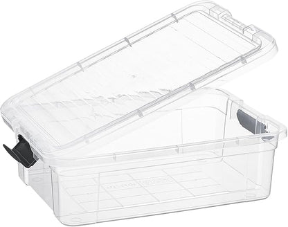 Superio Storage Bins with Lids- 6 Pack, 7.4 Qt Clear Boxes - Image 5