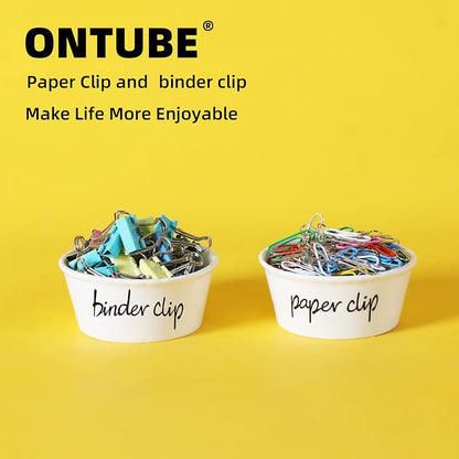 ONTUBE Ceramic Paper Clip Holder and Binder Clip Holder Set - Image 7