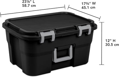 Sterilite 8 Pack Footlocker, 14 Gallon Plastic Storage Container - Image 4
