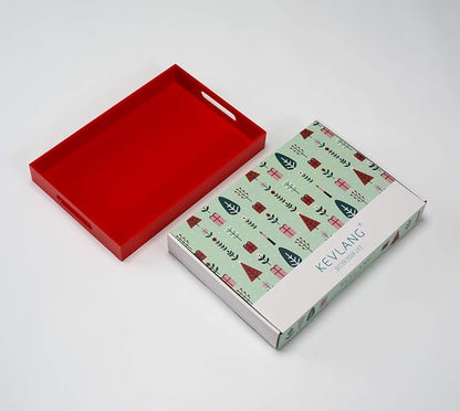 Sturdy Red Acrylic Serving Tray - Image 8