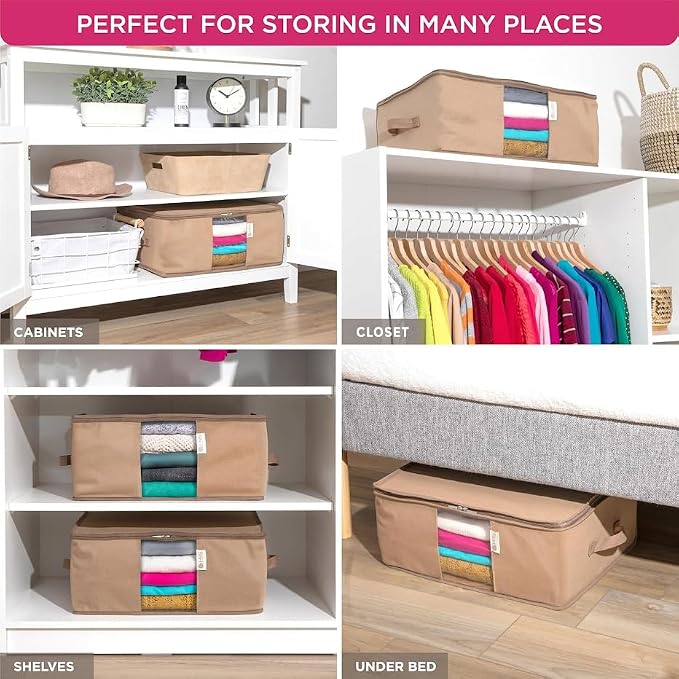 Cedar Clothes Storage Bag Organizer – Protects from Moths, Dirt & Dust – Set of - Image 5