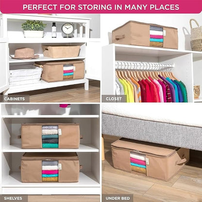 Cedar Clothes Storage Bag Organizer – Protects from Moths, Dirt & Dust – Set of - Image 5