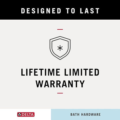 Delta Double Towel Hook for Bathroom or Kitchen| Polished Nickel | Cassidy - Image 6