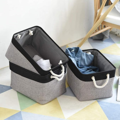 TheWarmHome Storage Basket for Organizing- 16x12x8 inch 1 Pack Fabric Storage - Image 4