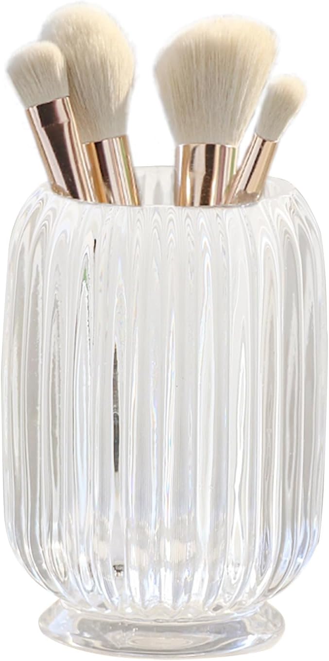 Crystal Makeup Brush holder Organizer, Vintage Make Up Brush Cup Pen Pencil by Lejesth