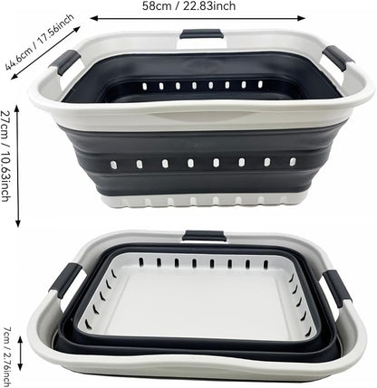 SAMMART 42L Collapsible Plastic Laundry Basket - Image 5