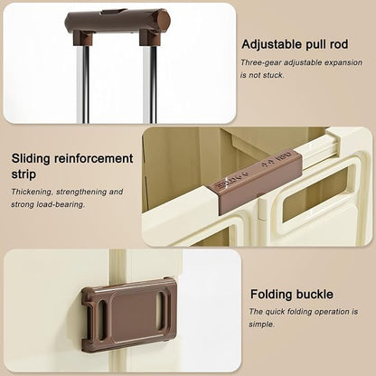 Foldable Sliding crates, Large-Capacity suitcases, Airplane Wheel Handbags - Image 5
