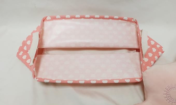 MAIZMZ Girls Storage Basket Pink Valentine's Day Gifts Basket Waterproof - Image 7