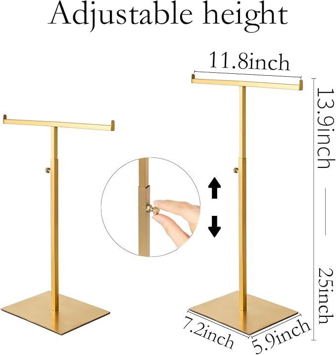 Purse Display Stand Jewelry Tower Stainless Steel Handbag Stand Jewelry Stands - Image 2