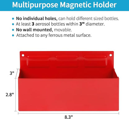 Magnetic Aerosol Spray Can Holder, Magnet Toolbox Bottle Holder, Tool Box - Image 2