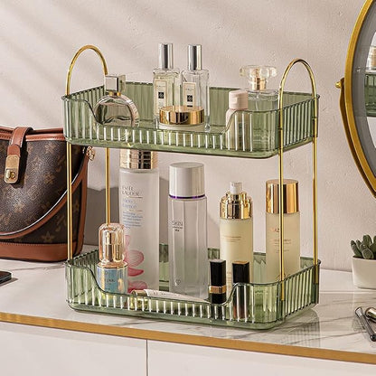 shuang qing Bathroom Counter Organizer Countertop Storage, Cosmetics Skincare - Image 2