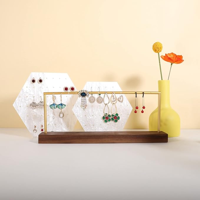 GemeShou wooden earring holder organizer - Image 7