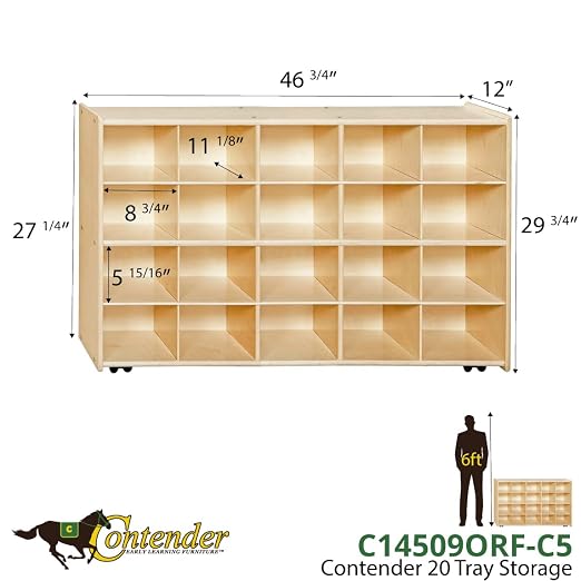 Contender C14509ORF-C5 Mobile 20 Tray Storage - Image 3