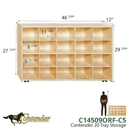 Contender C14509ORF-C5 Mobile 20 Tray Storage - Image 3