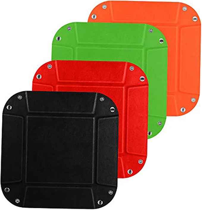 siduater Valet Tray Desktop Storage Organizer – Vegan Leather Catchall Tray - Image 5