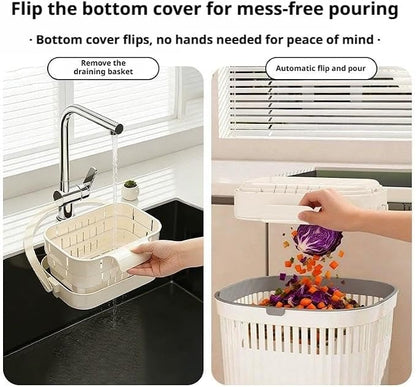 Foldable Hanging Sink Drain Basket, 2026 Stretchable Kitchen Colander - Image 9