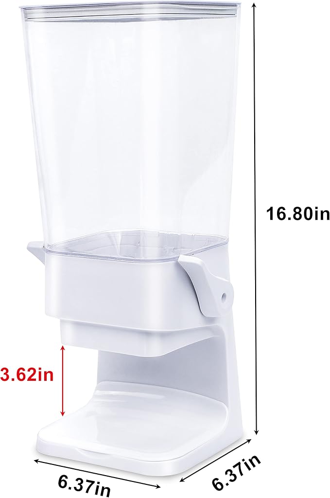 Cereal Dispenser Countertop 2Pc, Cereal Containers Storage, 5L Organization and - Image 5