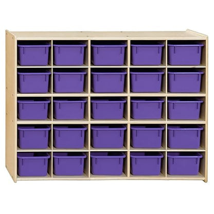 Contender 25 Trays Birch Hardwood Shelving Unit by Contender