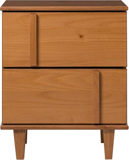 Walker Edison Sprague Contemporary Detailed Drawer Solid Wood Nightstand - Image 7