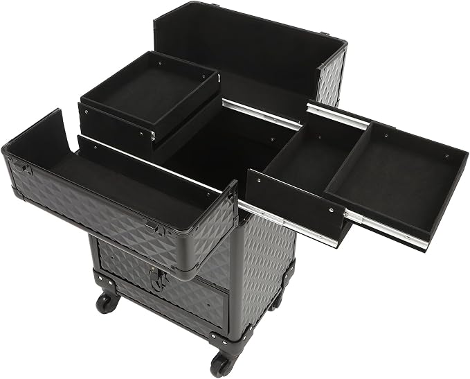 Rolling Makeup Case, Nail Storage Box - Image 5