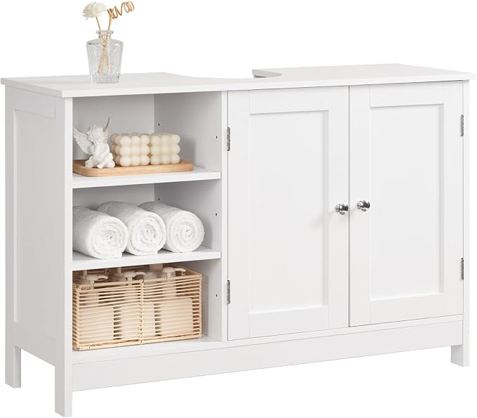 TEENFON 35.4" Pedestal Sink Storage Cabinet by TEENFON