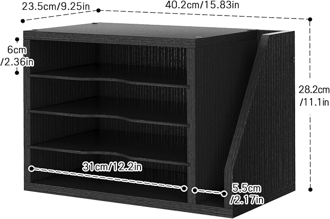 Wooden Mail Organizer, Desk Organizer - Image 3