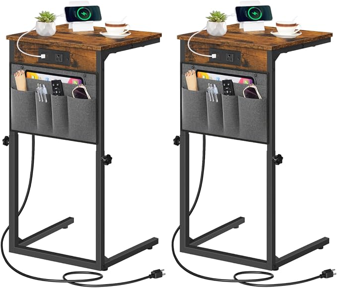 HOOBRO C Shaped End Tables by HOOBRO