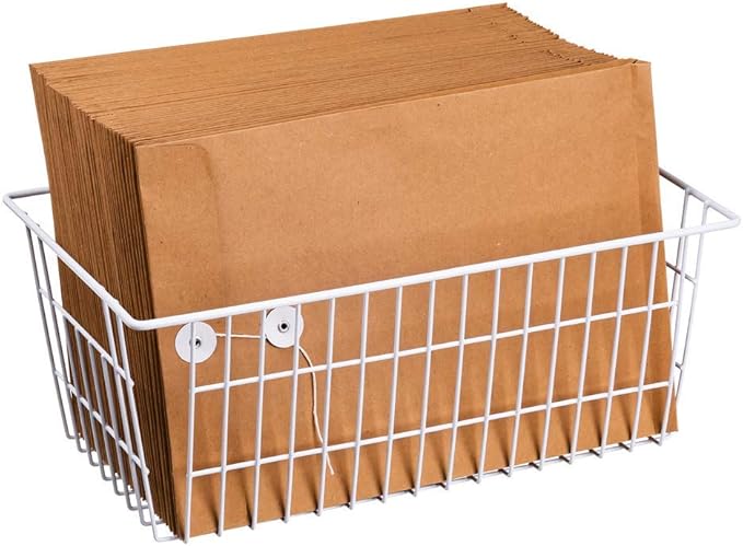 SANNO Freezer Baskets Wire Storage Baskets Closet Baskets Bin Farmhouse - Image 7