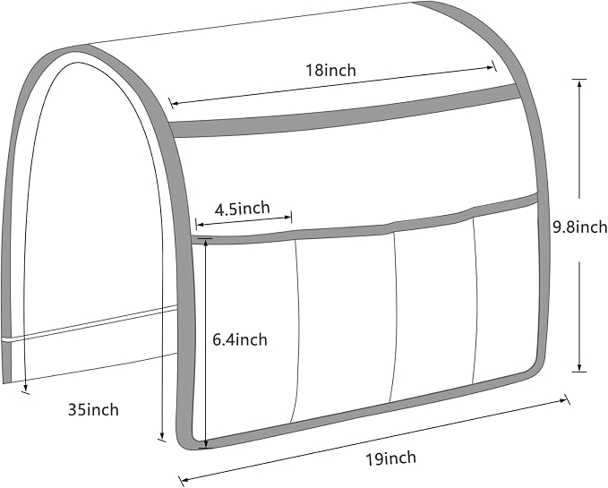TV Remote Control Holder Couch Caddy, Non-slip Bedside Caddy Organizer - Image 7