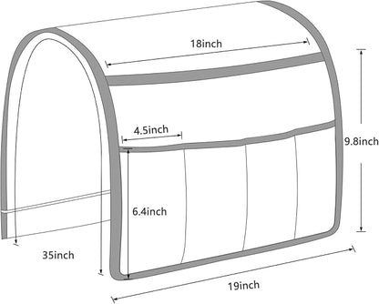 TV Remote Control Holder Couch Caddy, Non-slip Bedside Caddy Organizer - Image 7