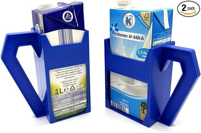 Drinks Carton Holder Set of 2 Tetrapak Holder H-Milk, Holder Tragi Carrying and by Kimmel