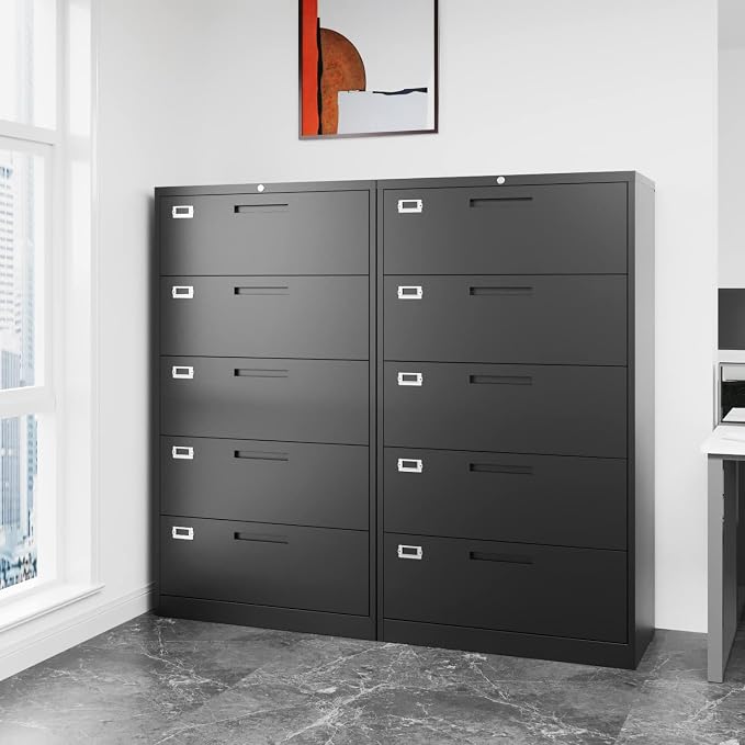 Lateral File Cabinet with 5 Drawers - Image 2