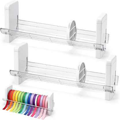 Kathfly 2 Set Plastic Ribbon Spool Holder Ribbon Rack by Kathfly
