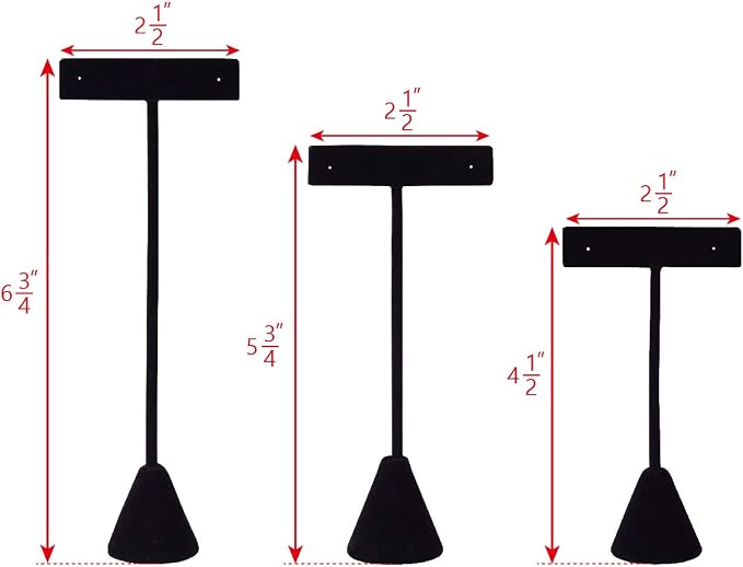 Ikee Design 6Pcs Set Earring T Stand Display Set - Image 2