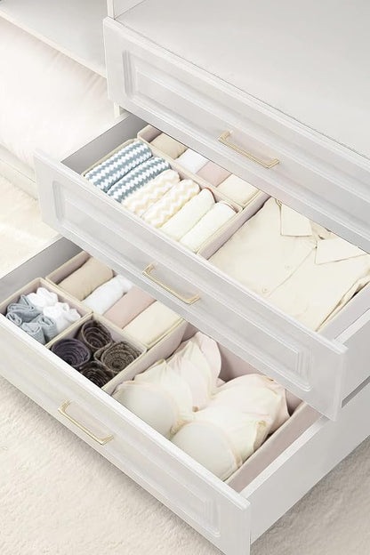 Fordonral 12 Pack Drawer Organizer Clothes, Foldable Fabric Dresser Organizer - Image 6